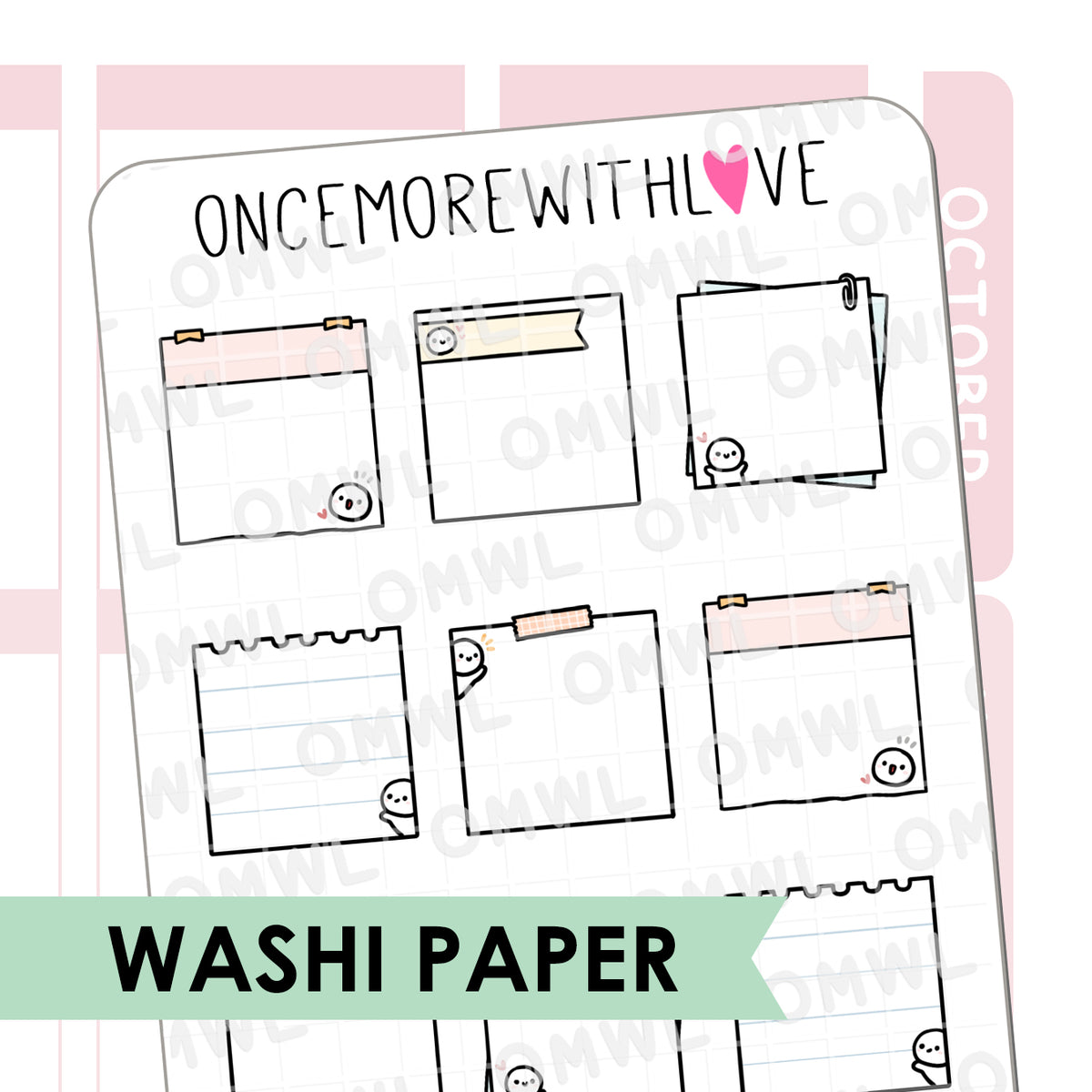 M1402 - Mini Note Pages – OnceMoreWithLove