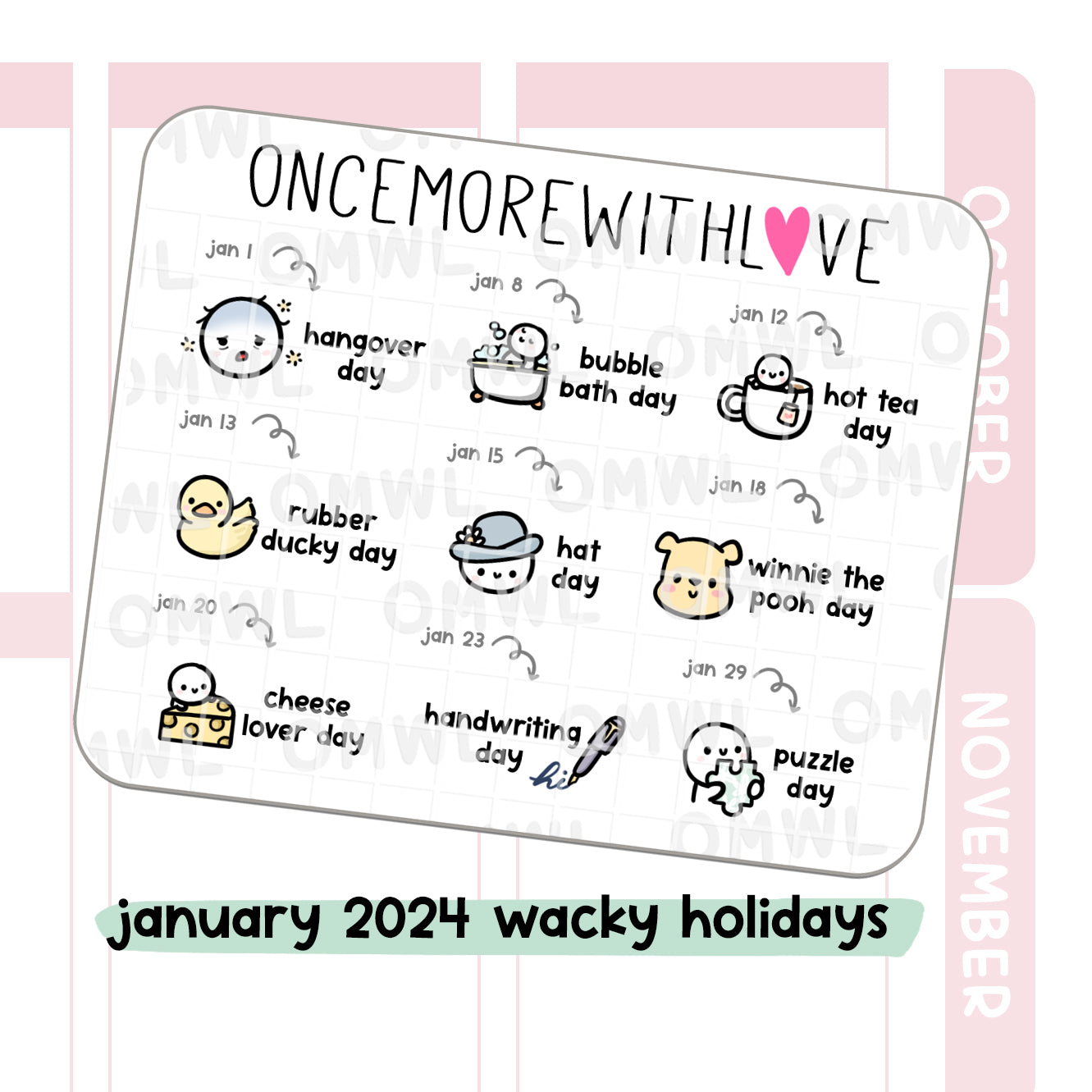 2024 Supplemental Holiday Stickers – TheCoffeeMonsterzCo